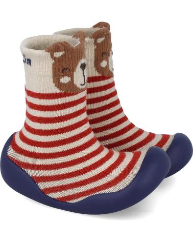 CALZINO CON SUOLA IN GOMMA GARVALIN 251320 ORSETTO BEIGE BEIGEA103