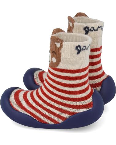 CALZINO CON SUOLA IN GOMMA GARVALIN 251320 ORSETTO BEIGE BEIGEA103