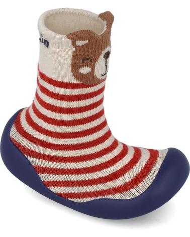 CALZINO CON SUOLA IN GOMMA GARVALIN 251320 ORSETTO BEIGE BEIGEA103