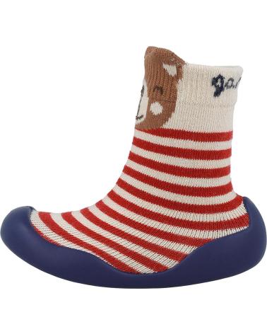 CALZINO CON SUOLA IN GOMMA GARVALIN 251320 ORSETTO BEIGE BEIGEA103