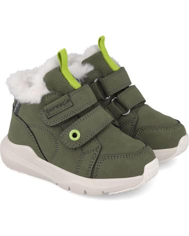 GARVALÍN BERLINER 231350 - WASSERDICHTE STIEFELETTEN MIT KHAKI-FUTTER KAKYB801FB