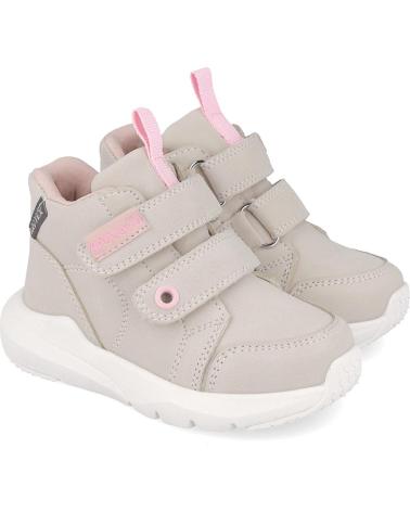 GARVALÍN BERLINER 251350 - WATERPROOF BEIGE ANKLE BOOTS WITH VELCRO CLOSURE BEIGED103