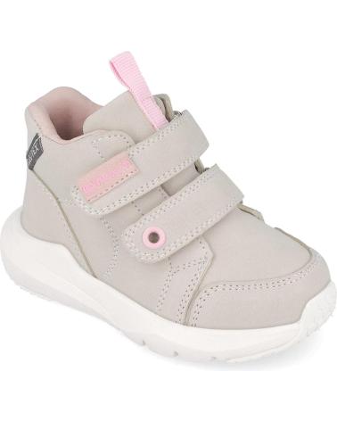 GARVALÍN BERLINER 251350 - WATERPROOF BEIGE ANKLE BOOTS WITH VELCRO CLOSURE BEIGED103
