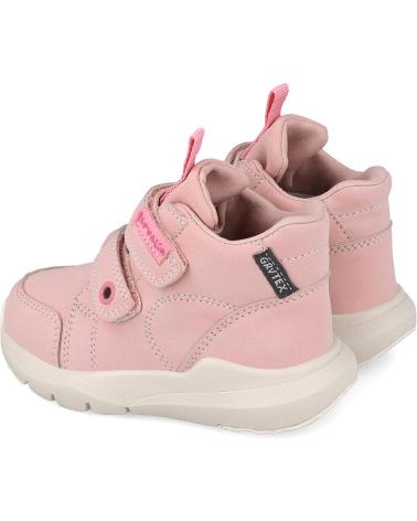 GARVALÍN BERLINER 251350 - WATERPROOF OLD ROSE ANKLE BOOTS WITH VELCRO CLOSURE OLDROSEE409