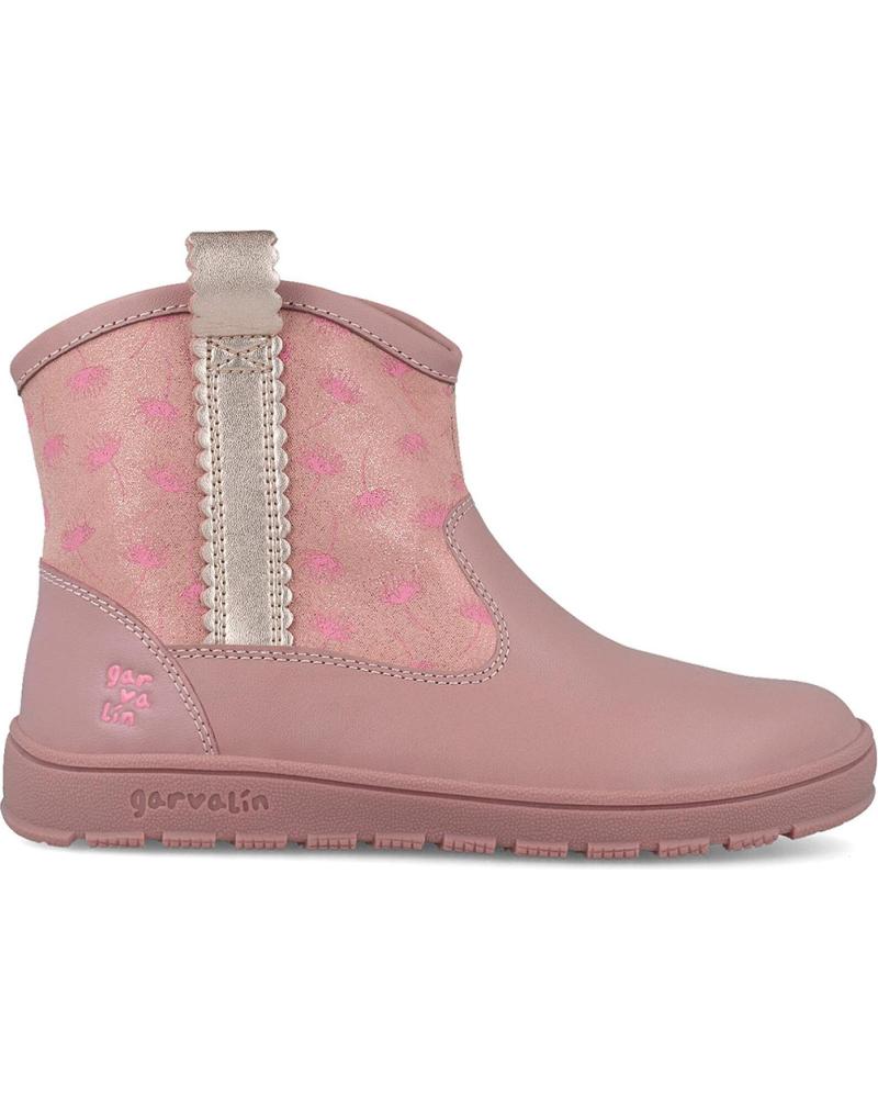 GARVALIN 251501 CHELSEA BOOTS WITH SOFT FLOWER DETAILS, KISS SHADE KISSB159
