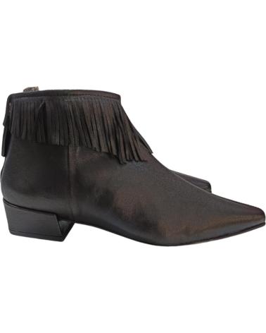 PEDRO MIRALLES KARISA LEDER STIEFELETTE SCHWARZ NEGRO