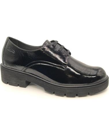 24 HORAS SCHNÜRSCHUHE 26240 SCHWARZ LACKLEDER NEGRO