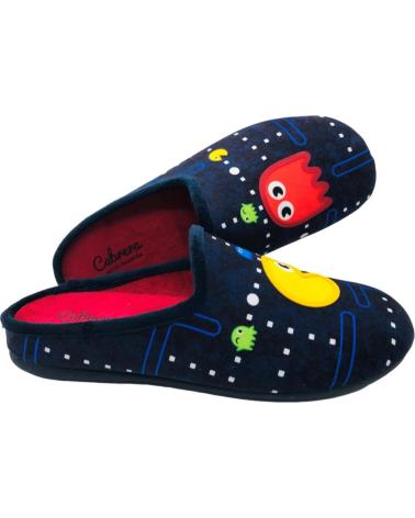 CABRERA 'PAC-MAN' HOUSE SLIPPERS 3626 NAVY MARINO