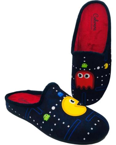 CABRERA 'PAC-MAN' HOUSE SLIPPERS 3626 NAVY MARINO