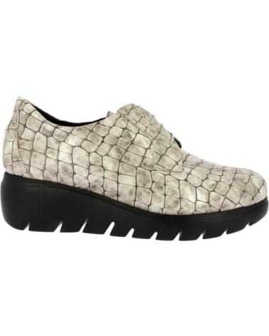 DOCTOR CUTILLAS SLIP-ON SHOES ENGRAVED PATENT LEATHER BEIGE WITH PLATFORM VARIOS COLORES