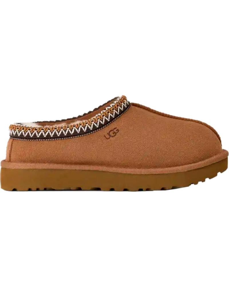 UGG M TASMAN II HOUSE SLIPPERS BROWN LEATHER MARRóN