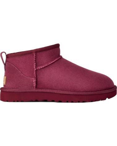 UGG CLASSIC ULTRA MINI ANKLE BOOTS BURGUNDY RED ROJO