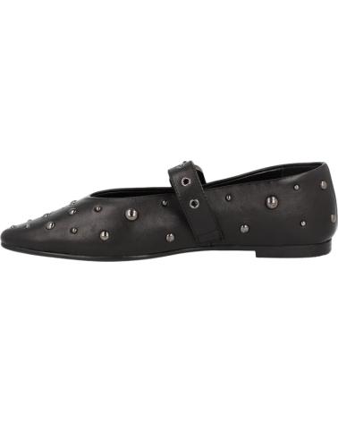 ITSE IZMIR BLACK STUDDED MARY JANE FLATS NEGRO