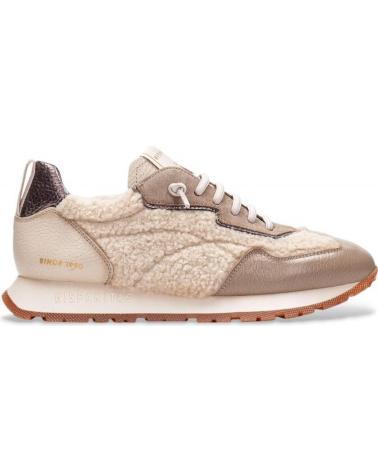 SAPATILHAS HISPANITAS KANSAS HI254209 TAUPE BEGE BEIGE