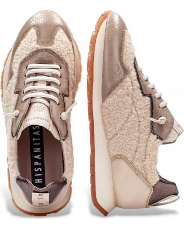 ZAPATILLAS HISPANITAS KANSAS HI254209 TOPO BEIGE BEIGE