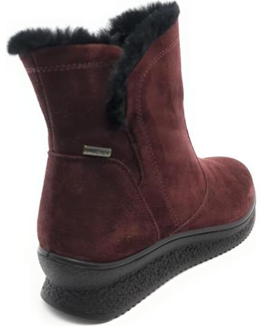 IMAC 85669 NUBUK-STIEFELETTE BORDEAUX GRANAT GRANATE