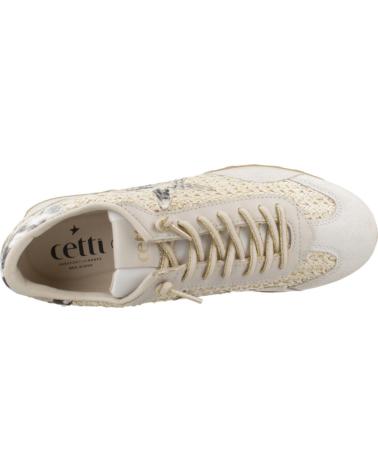 CETTI C1259SRA V25 CASUAL LEATHER SNEAKERS BEIGE IVORY IVORY
