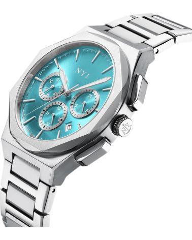 OROLOGIO CRONOGRAFO NYI CARDINAL CON QUADRANTE BLU CELESTE E BRACCIALE IN ACCIAIO OROLOGIO CRONOGRAFO NYI CARDINAL CON QUADRANTE BLU CELESTE E BRACCIALE IN ACCIAIO