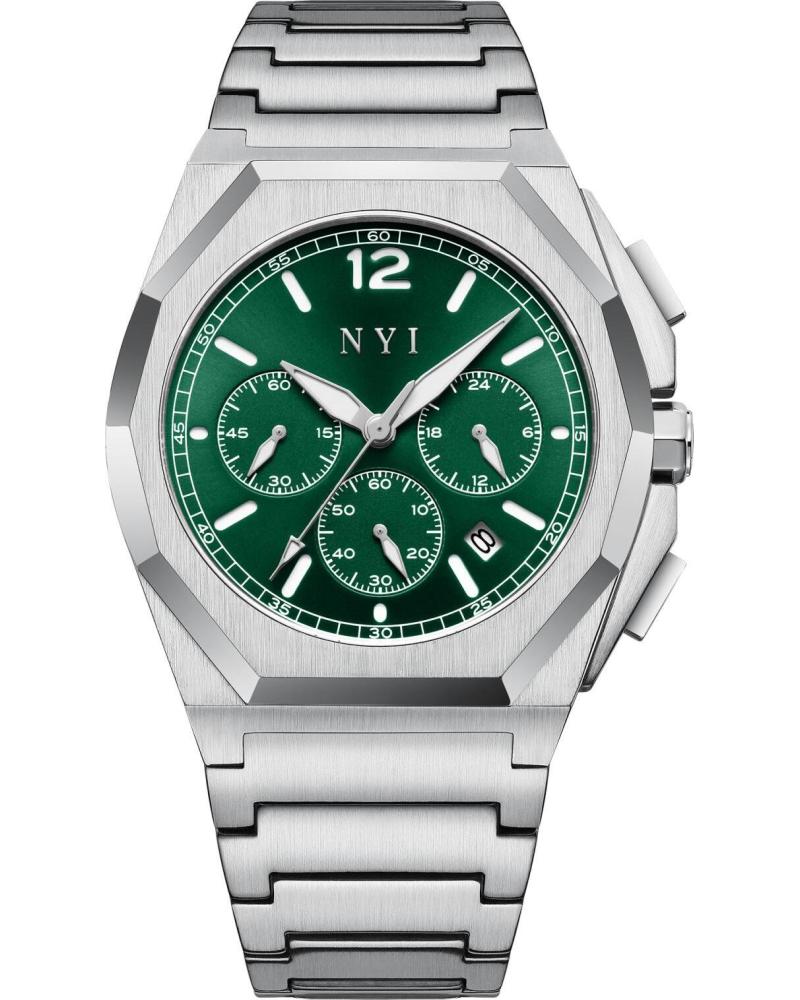 OROLOGIO CRONOGRAFO NYI INDIAN CON QUADRANTE VERDE OROLOGIO CRONOGRAFO NYI INDIAN CON QUADRANTE VERDE
