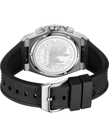 OROLOGIO CRONOGRAFO NYI WILLIAM CON QUADRANTE NERO E CINTURINO IN SILICONE