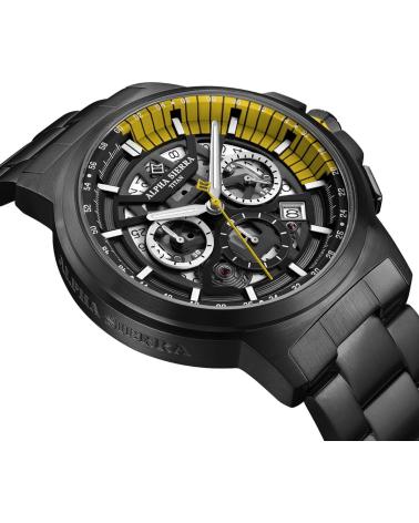 ALPHA SIERRA OROLOGIO CRONOGRAFO TITAN QUADRANTE GIALLO DA UOMO