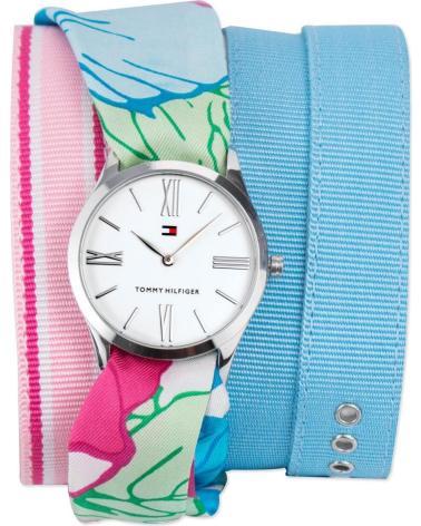 OROLOGIO TOMMY HILFIGER SRPA17J1 CON CINTURINO IN TESSUTO MULTICOLORE
