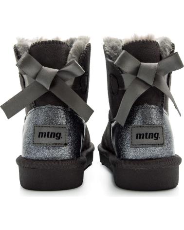 STIVALI AUSTRALIANI MTNG PER BAMBINA GRIGIO PIOMBO CON FIOCCO DECORATIVO GRIS