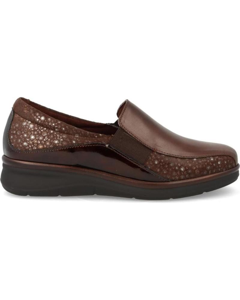 BALLERINA PITILLOS MARRONE CON ELASTICI E TEXTURE MARRON