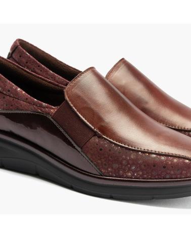 BALLERINA PITILLOS MARRONE CON ELASTICI E TEXTURE MARRON