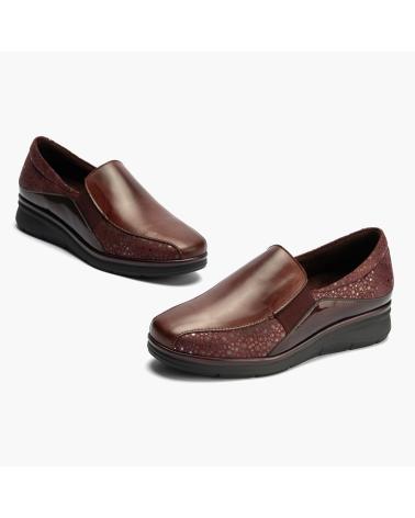 BALLERINA PITILLOS MARRONE CON ELASTICI E TEXTURE MARRON