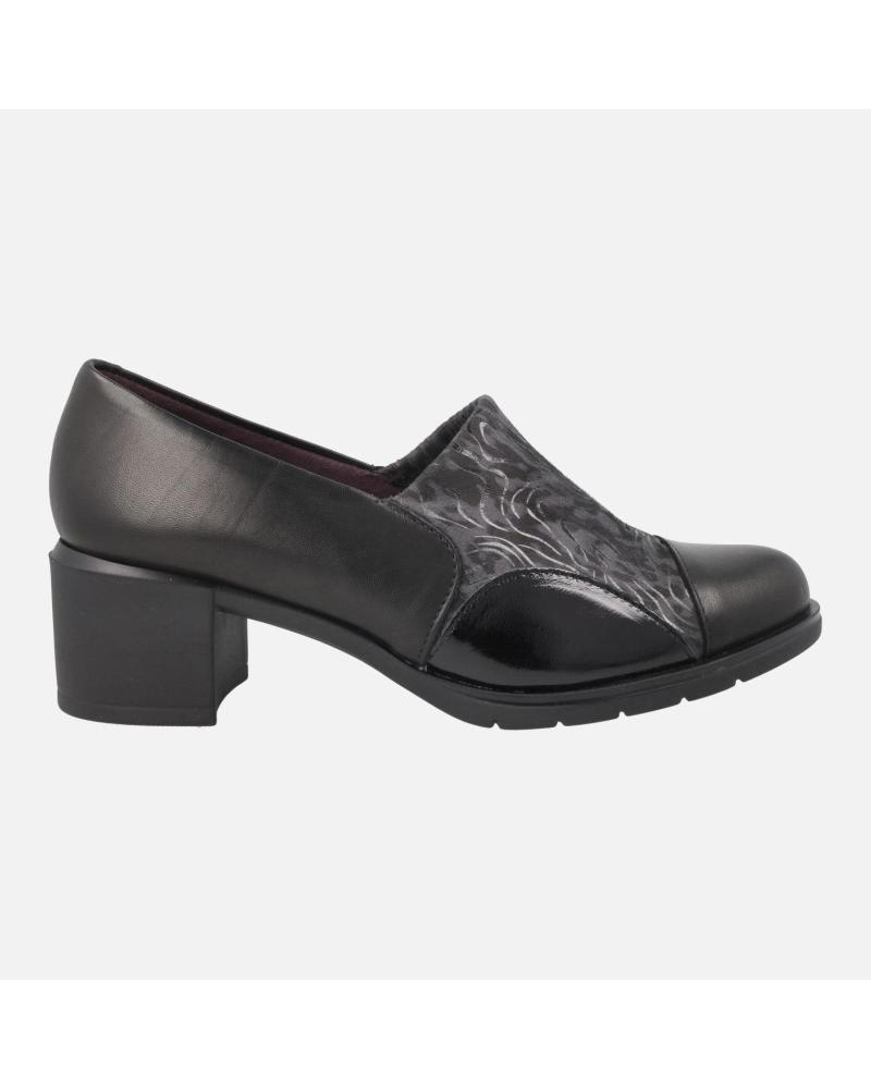 PITILLOS STIEFELETTE SCHWARZ MIT LYCRA-DETAIL NEGRO