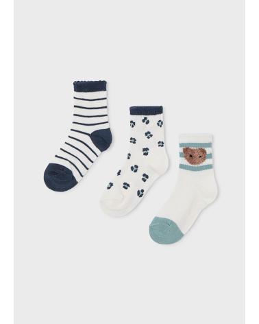 MAYORAL SET 3 CALCETINES CON DISEÑOS SALVIA VERDE VERDE