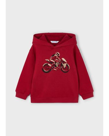 MAYORAL SUDADERA ROJA CON ESTAMPADO EN RELIEVE ROJO