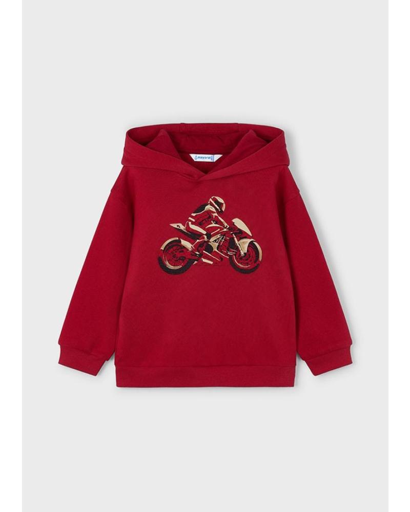 MAYORAL SUDADERA ROJA CON ESTAMPADO EN RELIEVE ROJO MAYORAL SUDADERA ROJA CON ESTAMPADO EN RELIEVE ROJO