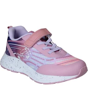 SCARPE SPORTIVE JHAYBER CON ELASTICO E VELCRO ROSA ROSA