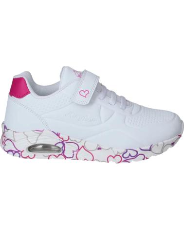 SCARPE DA GINNASTICA JHAYBER BIANCHE SPORTIVE CON CHIUSURA ELASTICA E VELCRO BLANCO