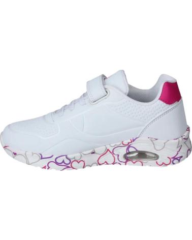 SCARPE DA GINNASTICA JHAYBER BIANCHE SPORTIVE CON CHIUSURA ELASTICA E VELCRO BLANCO