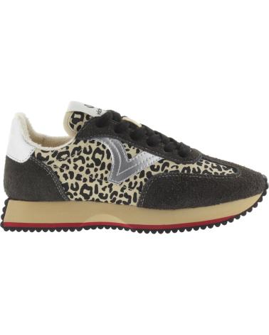 VICTORIA COSMOS 1134116 - SNEAKERS CON STAMPA LEOPARDATA NERE NEGRO