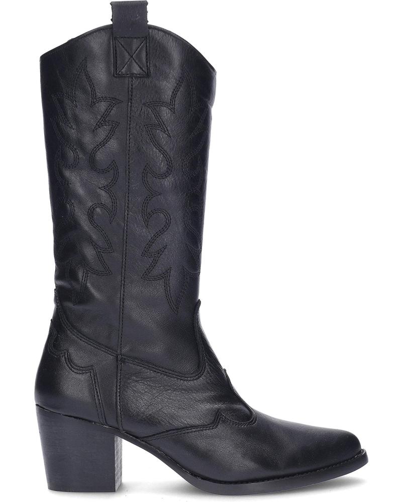 BOTAS YOWAS TEJANA DE PIEL NEGRAS 1371-2 NEGRO
