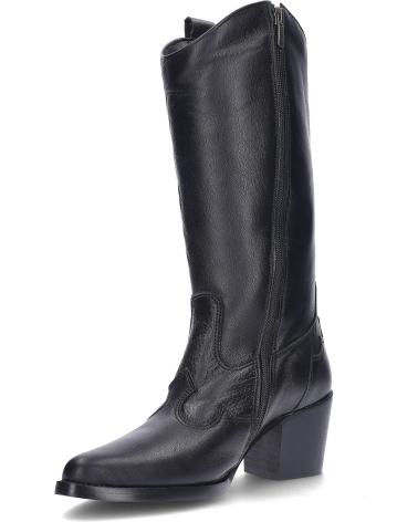BOTAS YOWAS TEJANA DE PIEL NEGRAS 1371-2 NEGRO