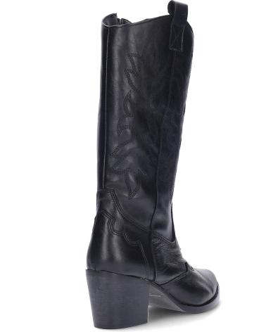 BOTAS YOWAS TEJANA DE PIEL NEGRAS 1371-2 NEGRO