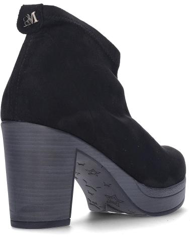PEDRO MIRALLES ANKLE BOOTS 27575 IN BLACK STRETCH SUEDE WITH HEEL NEGRO