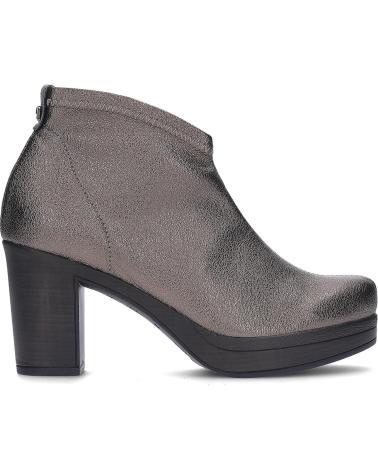 PEDRO MIRALLES ANKLE BOOTS 27575 IN BRONZE STRETCH SUEDE WITH HEEL BRONZO