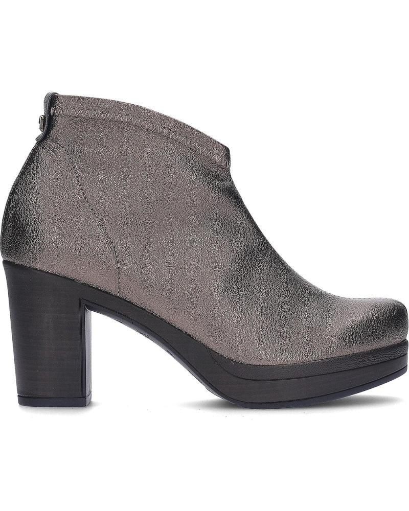 PEDRO MIRALLES ANKLE BOOTS 27575 IN BRONZE STRETCH SUEDE WITH HEEL BRONZO