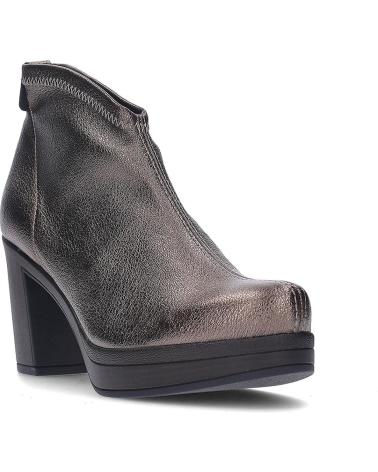 PEDRO MIRALLES ANKLE BOOTS 27575 IN BRONZE STRETCH SUEDE WITH HEEL BRONZO