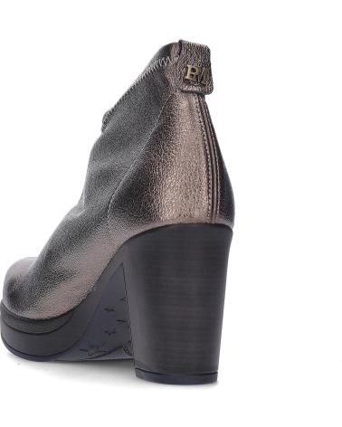 PEDRO MIRALLES ANKLE BOOTS 27575 IN BRONZE STRETCH SUEDE WITH HEEL BRONZO
