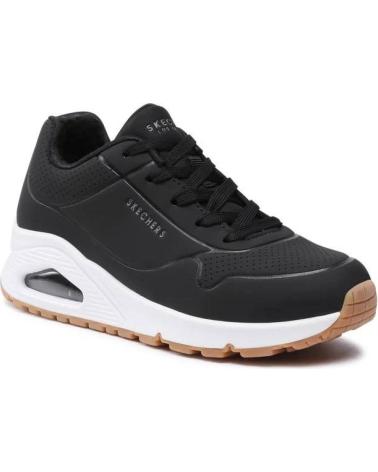 SCARPE DA GINNASTICA SKECHERS UNO - STAND ON AIR NERE CON AMMORTIZZAZIONE NEGRO SCARPE DA GINNASTICA SKECHERS UNO - STAND ON AIR NERE CON AMMORTIZZAZIONE NEGRO