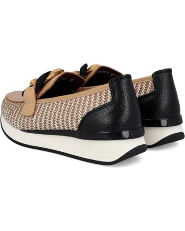 THE HAPPY MONK VANITY-011 BEIGE LOAFERS WITH CHAIN DETAIL BEIGE