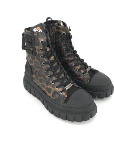 REFRESH BOTIM MILITAR COM PADRÃO LEOPARDO E PLATAFORMA - MODELO 173077 CAMEL