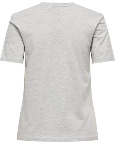 ONLY T-SHIRT 15365607 GRIGIO CHIARO CON STAMPA CILIEGIE GRIS
